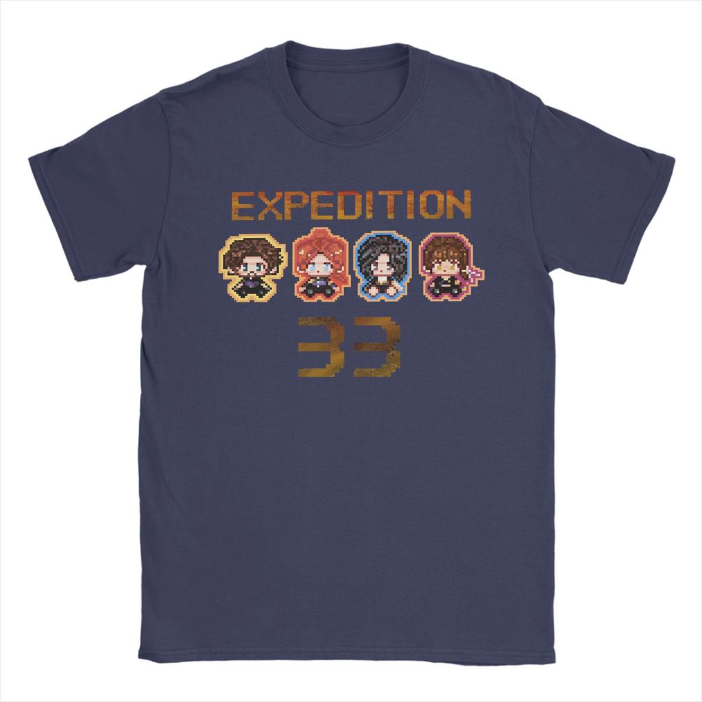 Clair Obscur Expedition 33 Gustav Maelle Lune Sciel TShirts Vintage Cotton Tees Round Neck Short Sleeve T Shirts Clothing