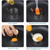 2PCS Kitchen Baking With Handle Round Egg Frying Mold Omelette Mould Egg Ring Pancake Shaper