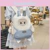 Cute Rabbit Cartoon Pattern Student Backpack With Pendant For Going Out