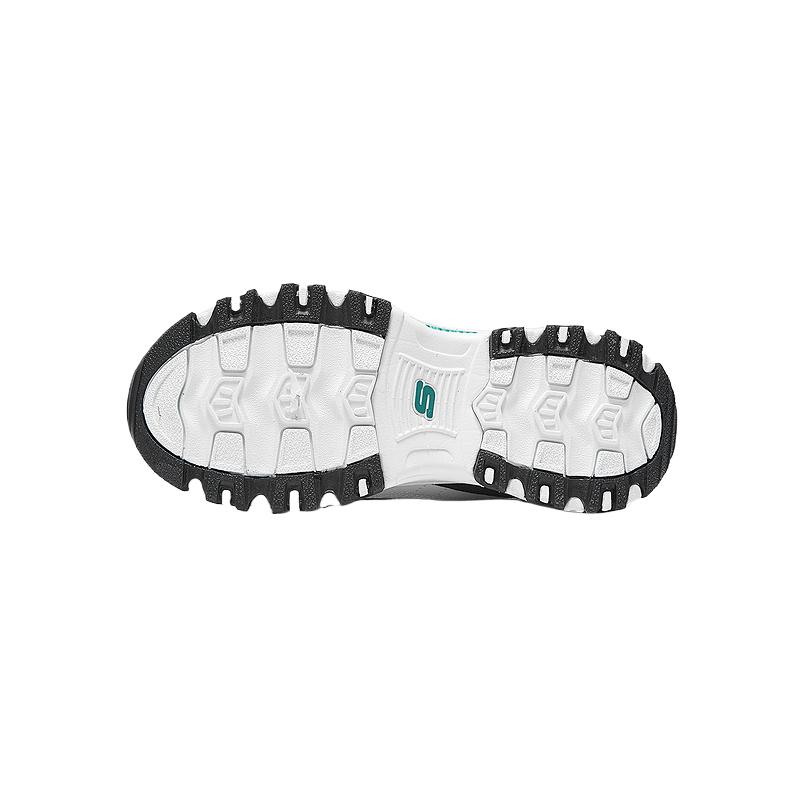Skechers Kids Comfortable Non-Slip Shock Absorbing Durable Low-Top Casual Shoes Kids Sneaker White Black 405306L-WBK