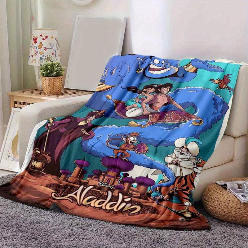 1pc, Aladdin-Inspired Home Decor: Magical Genie Sofa Blanket A Cozy Gift for Bedroom, Living Room, Travel, Camping, Car
