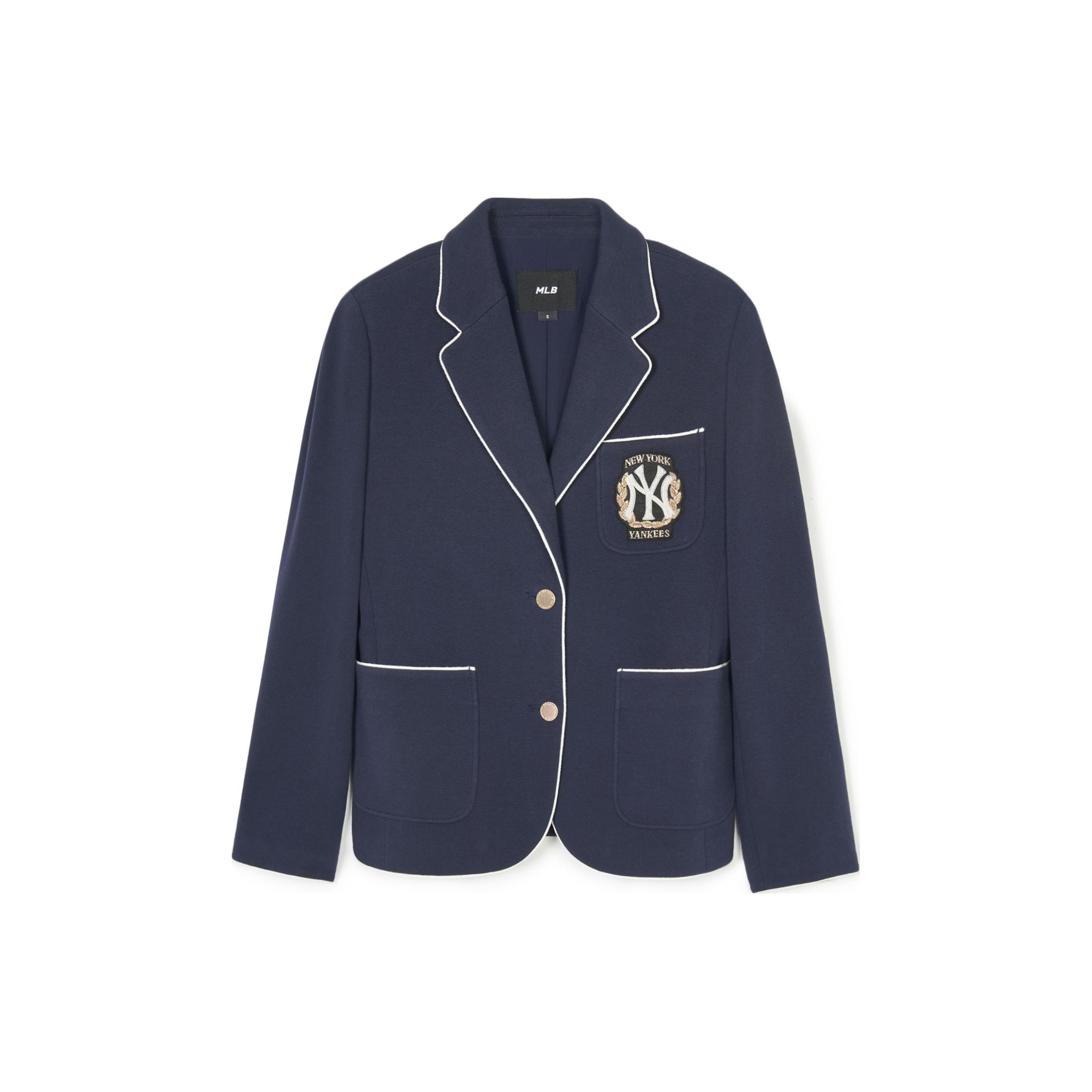 

Новый женский деловой костюм MLB SS24 New York Yankees темно-синий 3FJKV0141-50NYD S