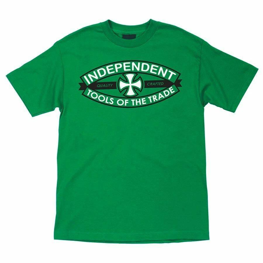Independent Trucks TOOLS OF THE TRADE Skateboard T Shirt KELLY GREEN XL
