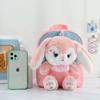 Cartoon Kindergarten Backpack New Children's School Bag Cute Plush Rabbit Doll Backpack