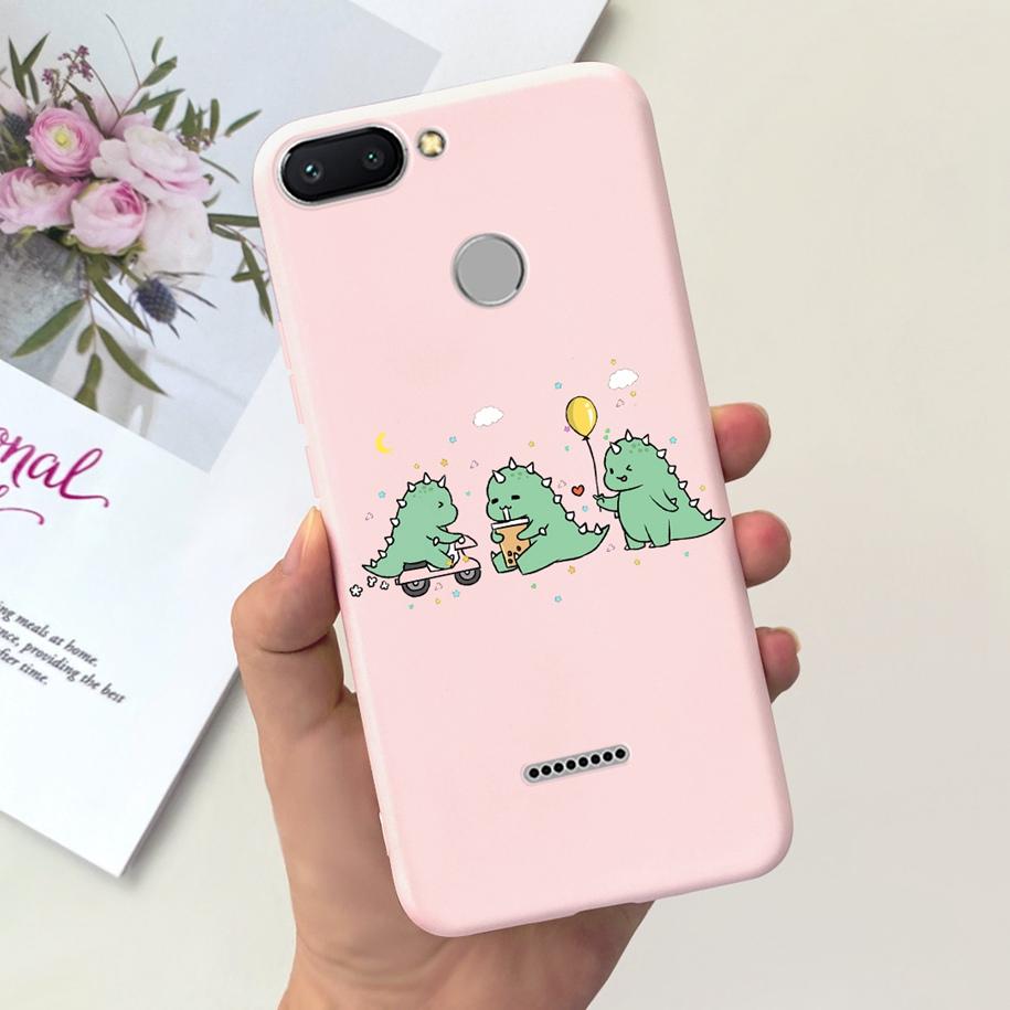 For Xiaomi Redmi 6 Case Redmi 6A Cover Cute Dinosaur Duck Cat Shockproof Bumper For Xiomi Redmi 6 6A Fundas Redmi6 Redmi6A Coque