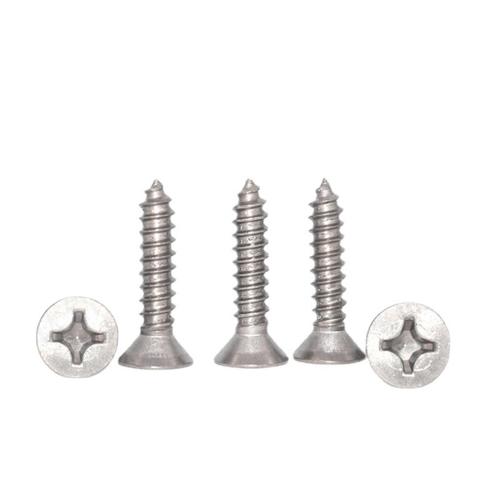 1 PC M3 M4 M5 M6 X 8 10 12 15 16 20 25 30mm TA2 GR2 Titanium Countersunk Phillips Flat Head Self-Tapping Screws