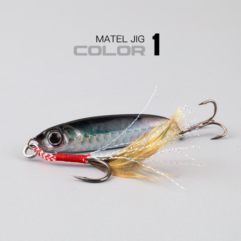 

1set Micro Metal Jig 7g 10g 15g 20g 25g 30g Shore Casting Jigging lure Shore Casting Saltwater Fishing lure Bit Artificial Bait 7g