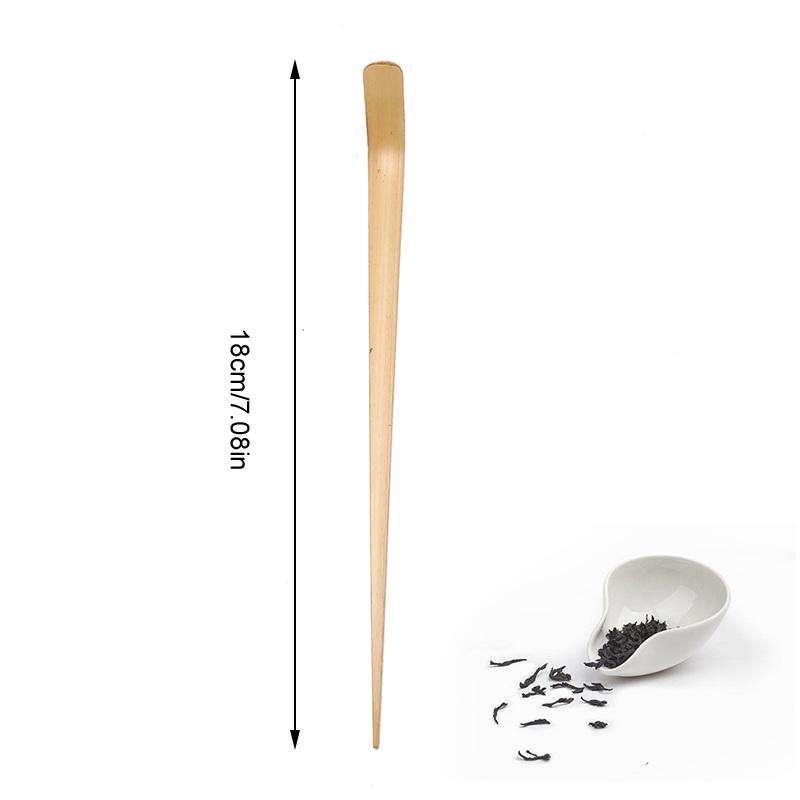 

18cm Bamboo Matcha Scoop Tea Tools Matcha Tea Portable Kitchen Tool Powder Measuring Spoon Japanese Ceremony Tools бежевый