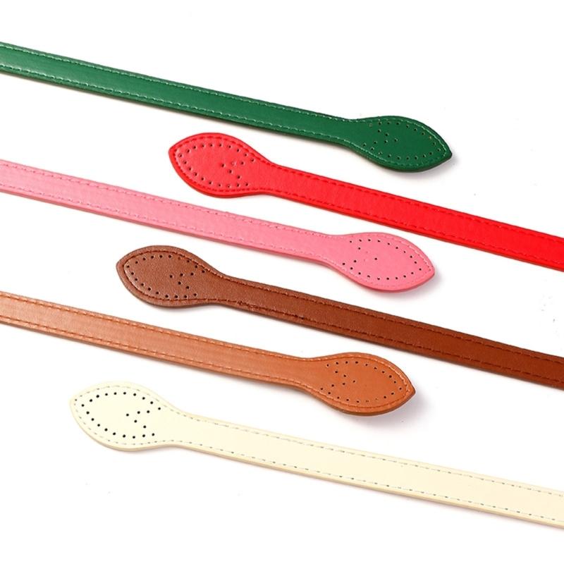 2pcs Artificial Leather Shoulder Bag Strap Handle Replacement Accesories for DIY Craft Handbag and Underm Puse Making