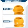 N°99634330102/98633330101 Butée de Choc pour Jambe de Suspension pour Porsche 996 1999-2005 / Butée Intérieure de Suspension / Caoutchouc Durable / 1 Jeu Jaune