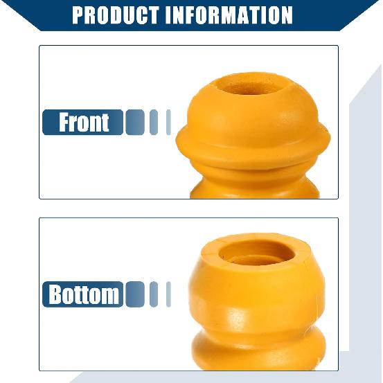 N°99634330102/98633330101 Butée de Choc pour Jambe de Suspension pour Porsche 996 1999-2005 / Butée Intérieure de Suspension / Caoutchouc Durable / 1 Jeu Jaune