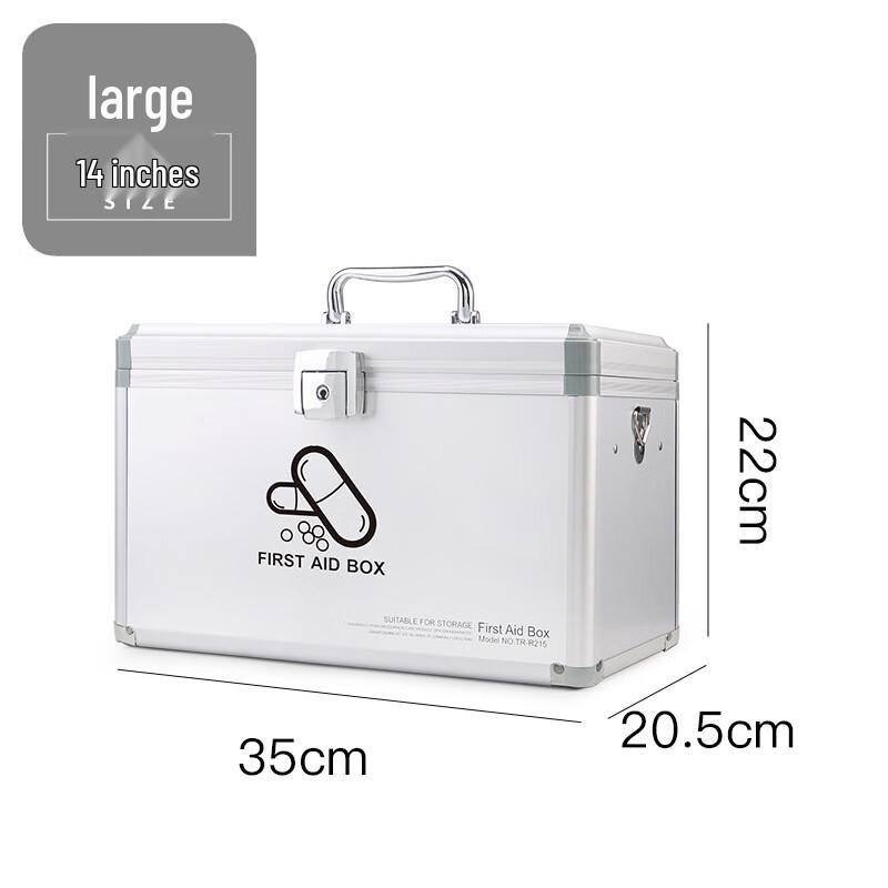 GOWKE Aluminum Alloy First Aid Storage Box