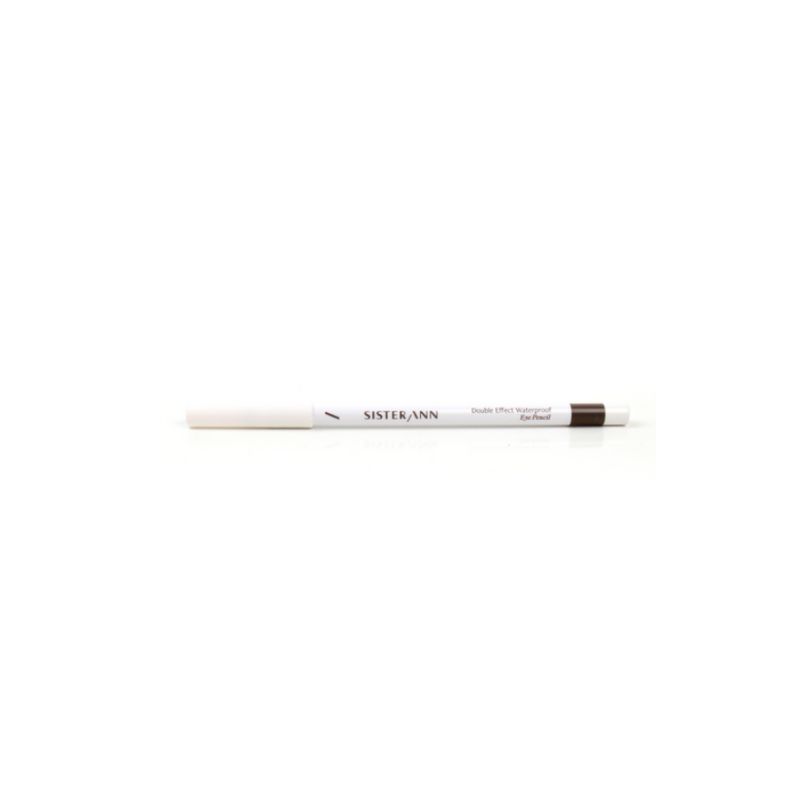 SISTER ANN Double Effect Waterproof Eye Pencil 0.5g (#09 Choco Brown) - Long-Lasting Eyeliner & Eyeshadow Multi-Pen