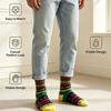 Christmas Socks Ethnic Style Cartoon Elk Red Gift Socks Men and Women Same Style