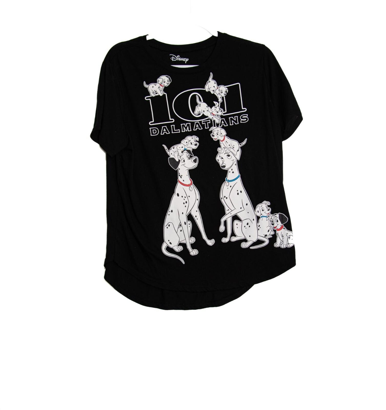 Disney 101 Dalmatians Black Graphic Tee Size 2XL(19) XL