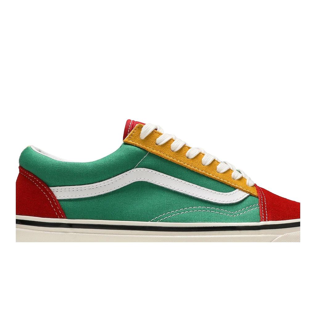 Vans Old Skool 36 DX 'Red Emerald Yellow' (Unisex) Red / Emerald / Yellow Skate Shoes VN0A38G2XFM
