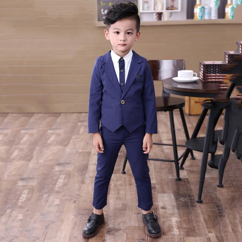 

Комплект детской одежды, однотонное пальто + длинные штаны, комплект из 2 предметов, детский костюм для мальчиков 9