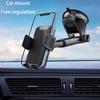 Gravity Sucker Car Phone Holder Retractable Cell Phone Support 360° Rotation Auto Smartphone Stand for Cellphones 4.7-7.9Inch