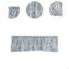 Half Curtain Rod Pocket Curtains Rustic Floral Pattern Farmhouse Valance Drapes for Home Bedroom