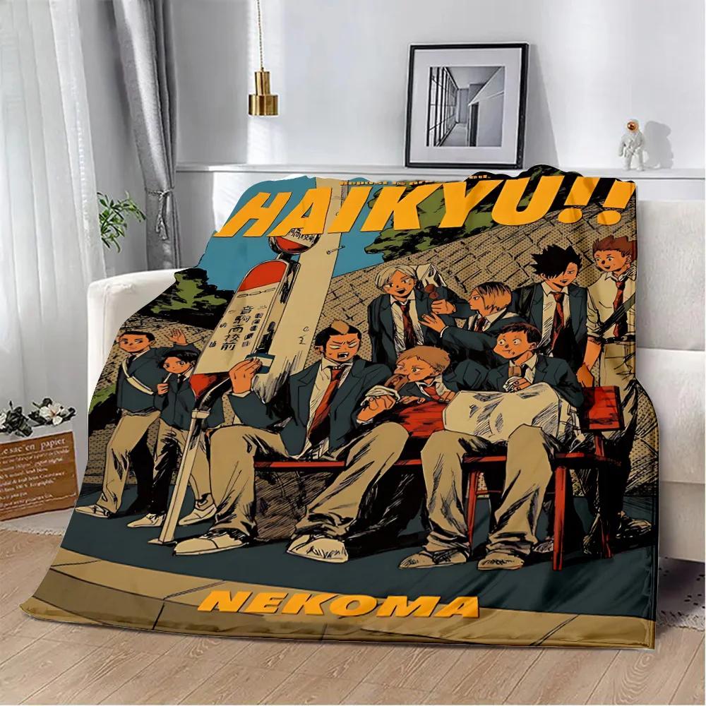 Japan Anime Haikyuu Printed Blanket Picnic Blankets Warm Blanket Soft and Comfortable Blanket Home Travel Birthday Gift