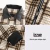 Izzue Unisex Karierte Reversjacke Casual
