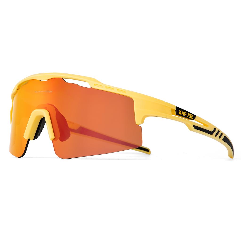 Kapvoe Fashion Cycling Glasses Man Bike Sunglasses Retro MTB Riding Skating UV400 Fishing Goggles Woman Bicycle Eyewear Driving