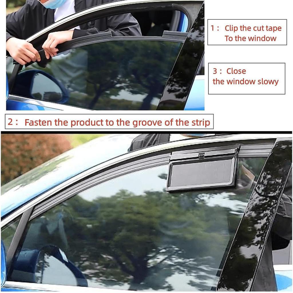 Solar-Powered Car Cooling Fan with Digital Display Portable Air Circulation Exhaust Fan for Vehicle Interior