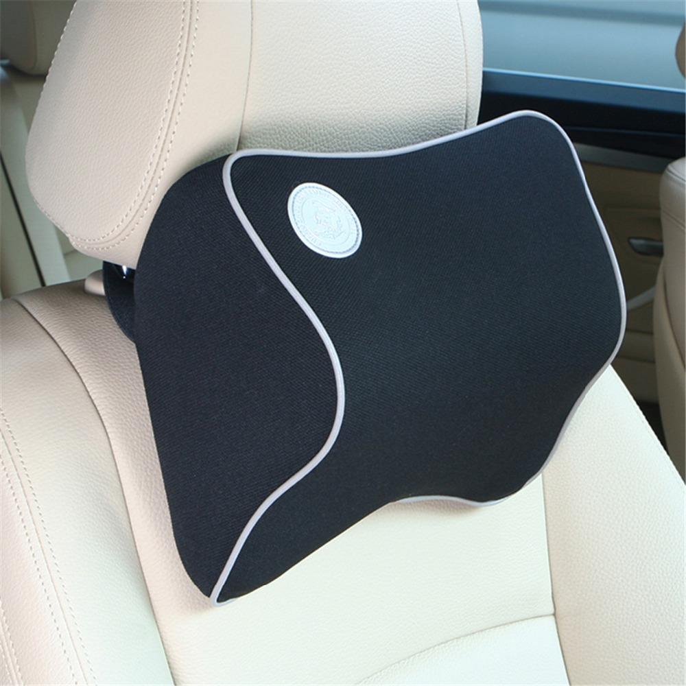 Comfortable Car Headrest Seat Head Neck Rest Massage Memory Foam Cushion Support For 95% Cars Office Chair