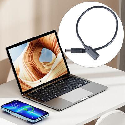 Napájecí kabel USB C na 5,5x2,5 mm s konektory samice-samec, adaptér pro notebooky, monitory a routery, podporuje až 3 A