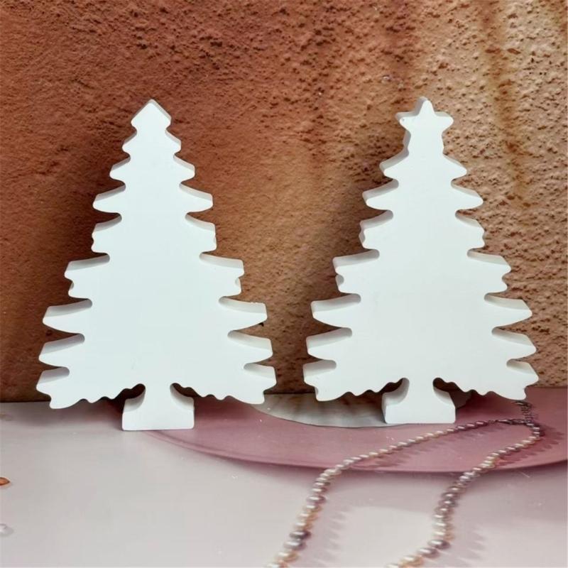 Christmas Silicone Molds,Christmas Ornament Mold Xmases Tree Epoxy Mold for Resin Casting DIY Crafts Soaps Home Decorations