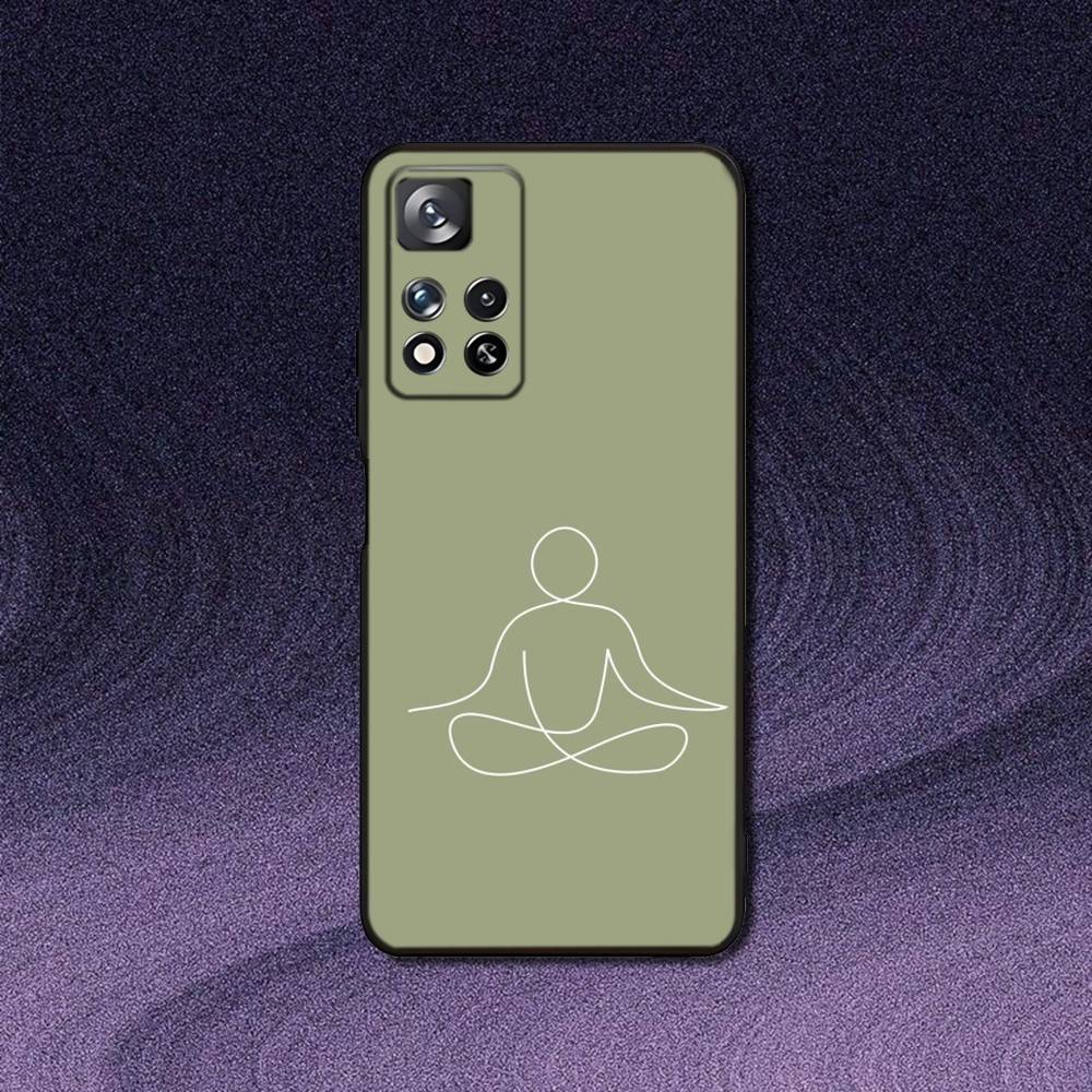 

Yoga Health Life Relax Aesthetic Phone Case For Samsung S10,S21,FE,S21 ,S26,S25,S24,S23,Ultra,S9,S22,Plus Black Shockproof TPU Samsung S26Plus