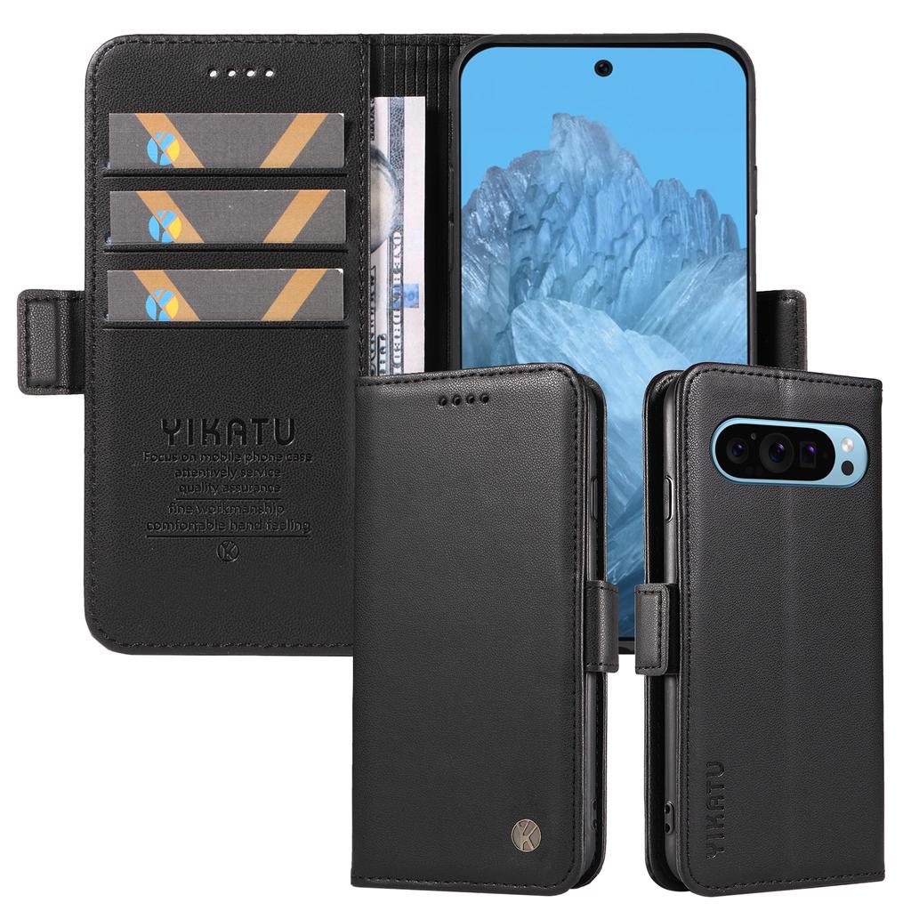 YIKATU YK-003 Für Google Pixel 10 Pro/10/9 Pro/9 Brieftaschen-Handyhülle Sturzsichere Leder-Klapphülle