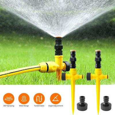 360° drehbares automatisches Bewässerungssystem, Garten-Rasensprinkler, automatisch rotierende Bewässerungsdüse, Gartenbewässerungssystem