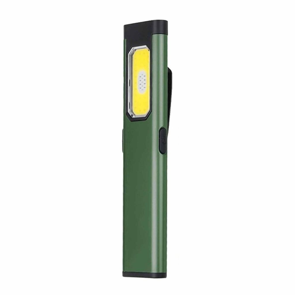Portable USB Flashlight – Magnetic Rear Light with Back Clip, Multi-Functional Outdoor Work Lamp for Camping, Garage &
