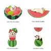 Watermelon Cat Resin Craft Summer Decor Cute Collectible For Desk And Shelf