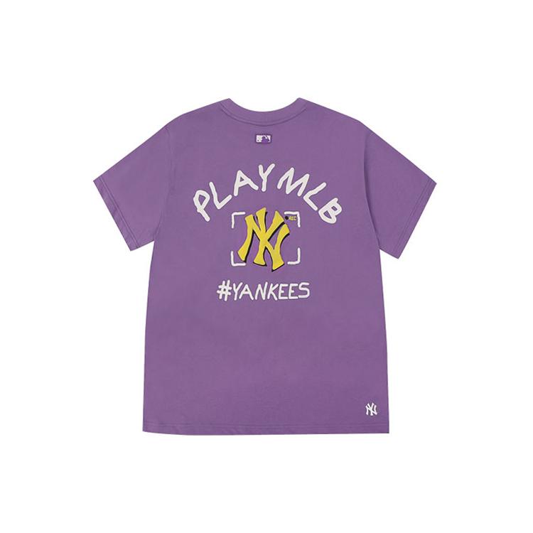 New MLB New York Yankees T Shirt Unisex Purple 31TS06031-50C