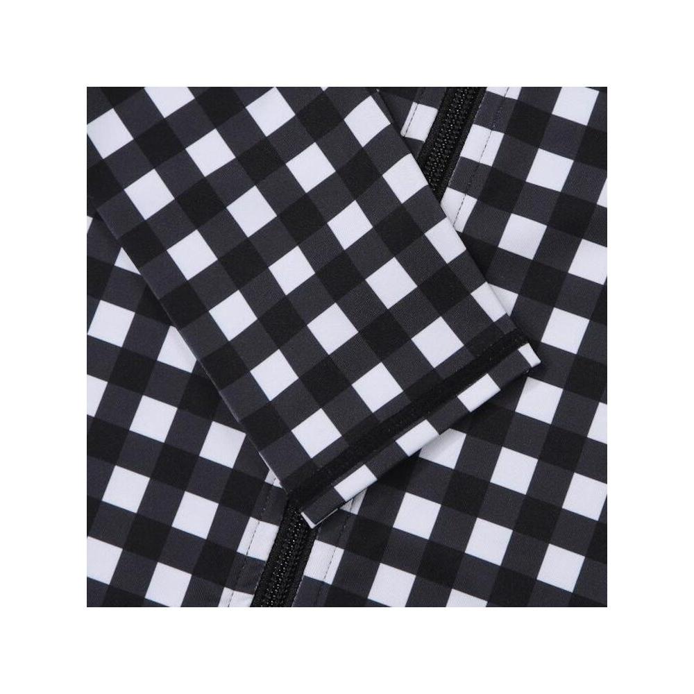 [fila Kids] Check Zip Up Rash Guard  Fk2rtf2a03f Blk  q0zFk2rtf2a03fBlk