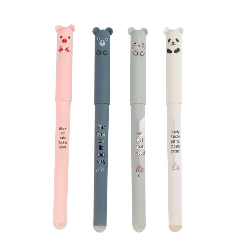 Creative Expression Thermosensitive Erasable Pen - Cute, Easy-Erasable, Crystal Blue, Water-Based Signature Pen for Students and Office Use