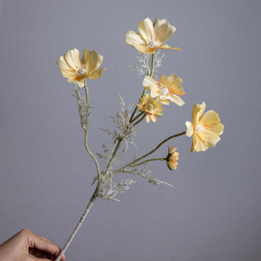 Artificial Single Stem Cosmos Flower Decoration for Home, Weddings, and Photography