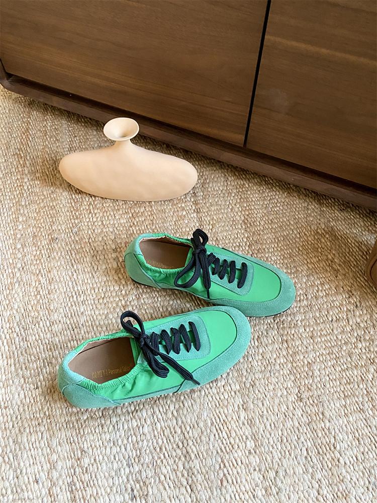 Mixed Color All Match Women Sneakers Flat Heel Walking Shoes Casual Trainers Female Runway Daily Sport Shoes For Girls