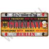 Retro Car 2D Metal Sign, Aluminum Wall Decor 15x30cm