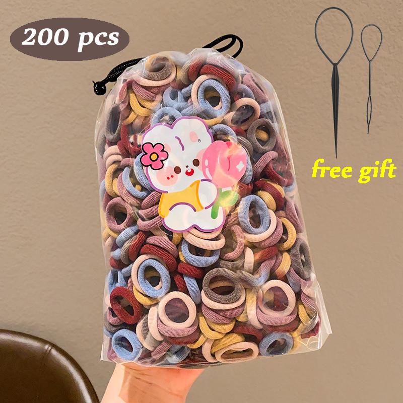 IF ME 780pcs/set Cute Hair Tie Hair Clip Set for Kids Colorful Star Flower Hairpin Rubber Children Hair Accessories