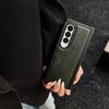 Business PU Leather Skin-friendly Phone Case for Samsung Galaxy Z Fold 7 6 5 4 Shockproof Pure Color Matte Hinge Protector Cover