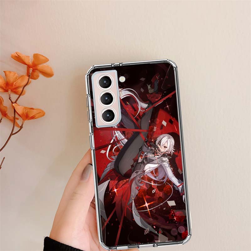 Arlecchino Genshin Impact Clear Phone Cases for Samsung S26 Ultra Galaxy S25 Edge S24 S23 FE S21 Plus S20 S22 S10 Cover Patterne
