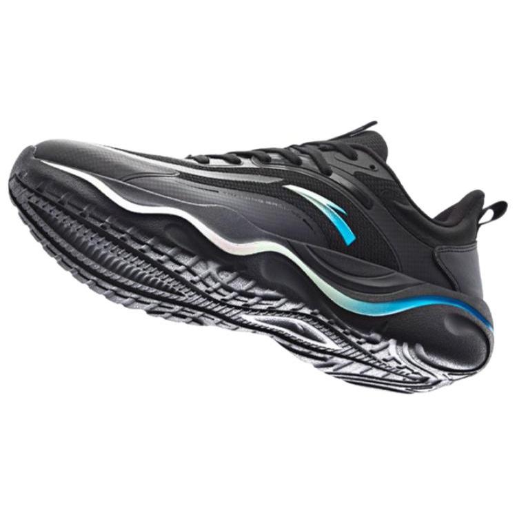 Anta Milk Nougat Candy Cushioning Lightweight Low Top Training Shoes Men's Black 912437701Q-3