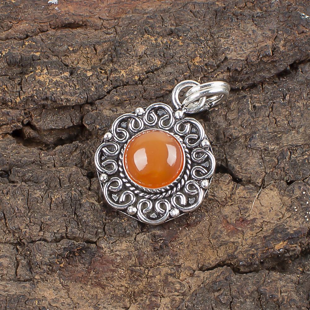 Carnelian Gemstone Jewelry, 925 Solid Sterling Silver Pendant, Handmade Dazzling Silver Pendant Jewelry For Thanksgiving Gift