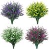 Artificial Flowers Cheap Plastic Lavender Fake Plants Grass Wedding Home Garden Decor DIY Gifts Photography Props Outdoor Bonsai