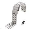 24*16mm Lug End Stainless Steel Watchband for Casio G-SHOCK GST-B200 GST-B200D Series Watches Men's Strap Silver Black Bracelet