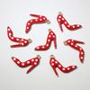 Pack Of 20 High Heel Shoe Charm Stainless Steel Jewelry Making Supplies For Crafting Handmade Accessories And Keychains