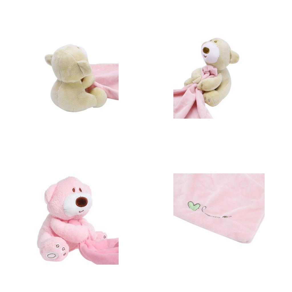 Baby Kinderen Comfort Zacht Knuffeldeken Teddybeer Pluche Gevuld Wasbaar Glad Speelgoed Voor Gezellige Knuffels En Zachte Knuffels